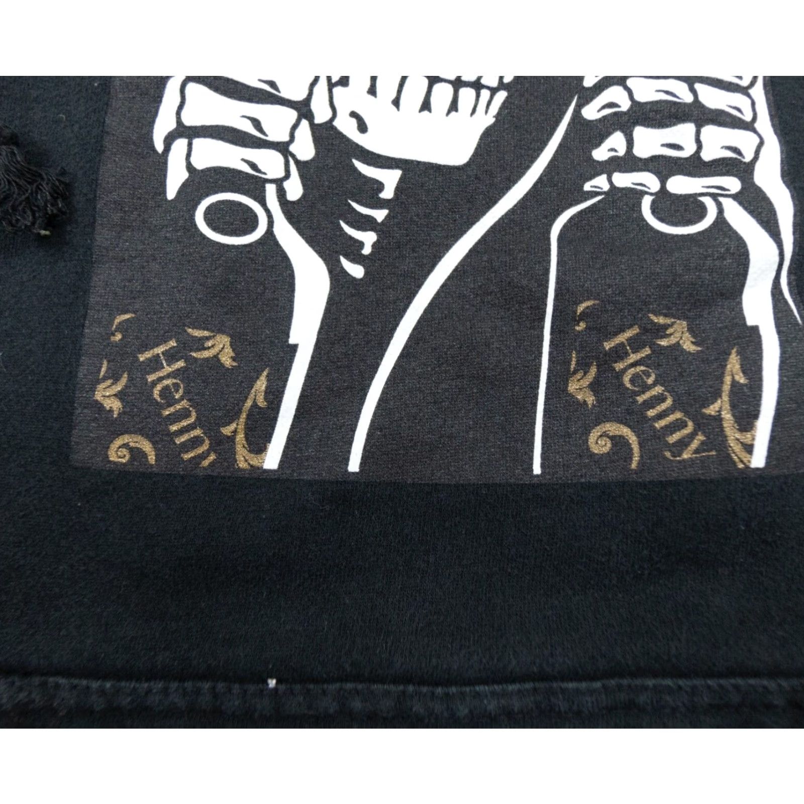 Vintage VINTAGE Henny Mens Sweatshirt Shirt Hooded Pullover Black Small Cotton-Poly Fleece Logo Fall Winter All Seasons Mens Size US S / EU 44-46 / 1 - 3 Thumbnail
