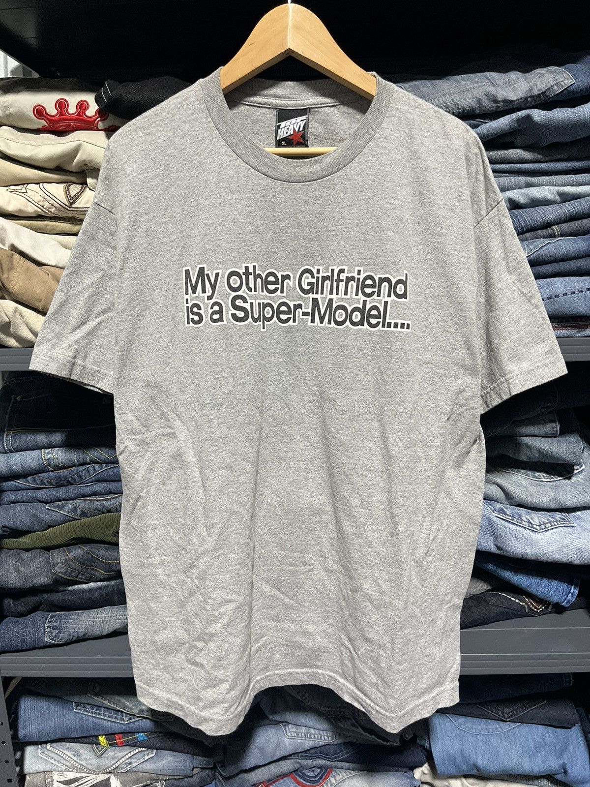 Crazy 'My Other Girlfriend Is A Super-Model' Humor Tee