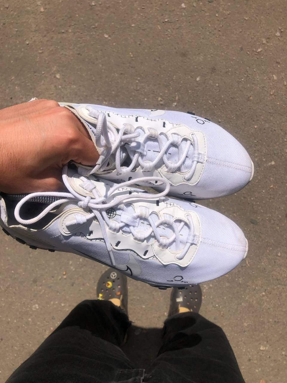 Vintage VERY RARE NIKE REACT ELEMENT 55 REVERSE SCHEMATIC DESIGNER Size US 10.5 / EU 43-44 - 9 Thumbnail