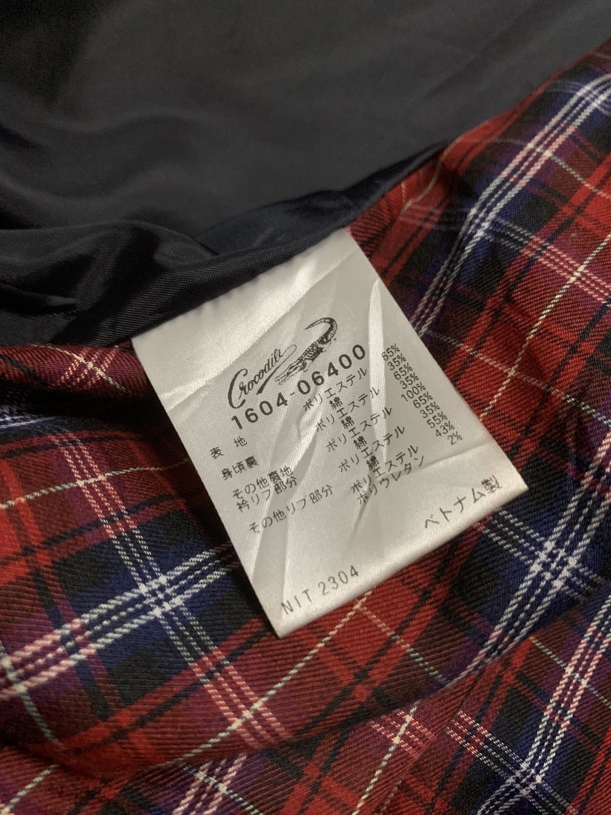 Japanese Brand Vintage Crocodile Japanese Fabric Lined Checked Jacket Size US L / EU 52-54 / 3 - 11 Thumbnail