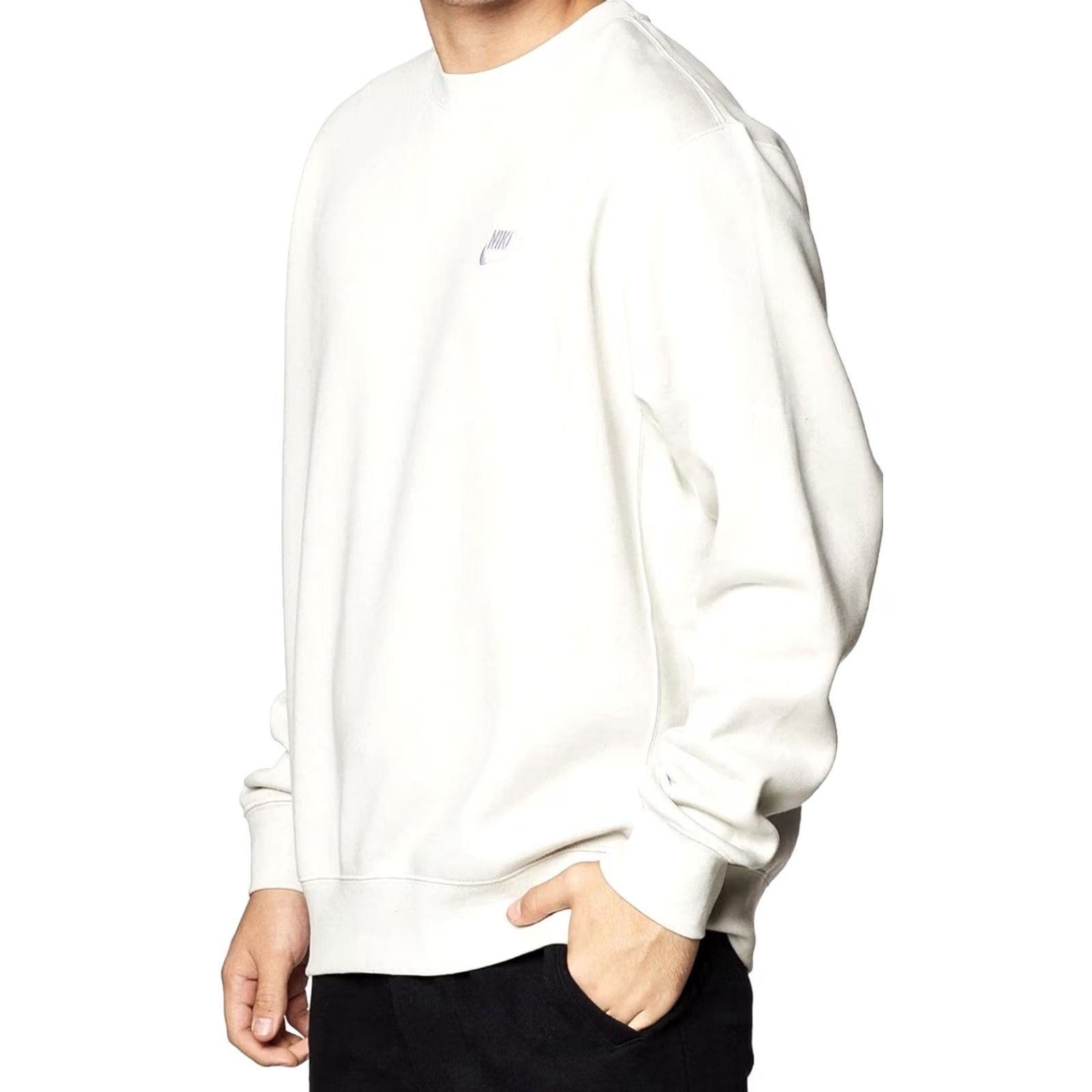 Nike Nike Club Fleece Sweatshirt Men's XXL Beige Crew Neck Long Sleeve Logo 2XL Regular Cotton BV2662 072 Size US XXL / EU 58 / 5 - 2 Thumbnail