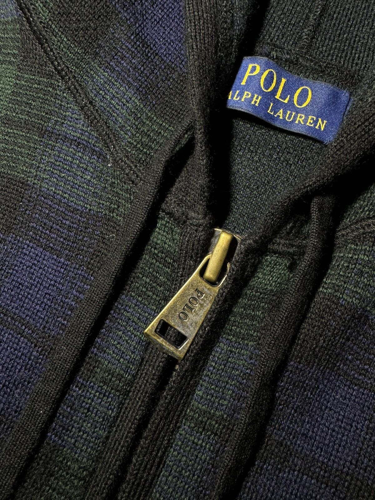 Polo Ralph Lauren × Vintage Polo Ralph Lauren Vintage rare Knitted hoodie Size US L / EU 52-54 / 3 - 4 Thumbnail