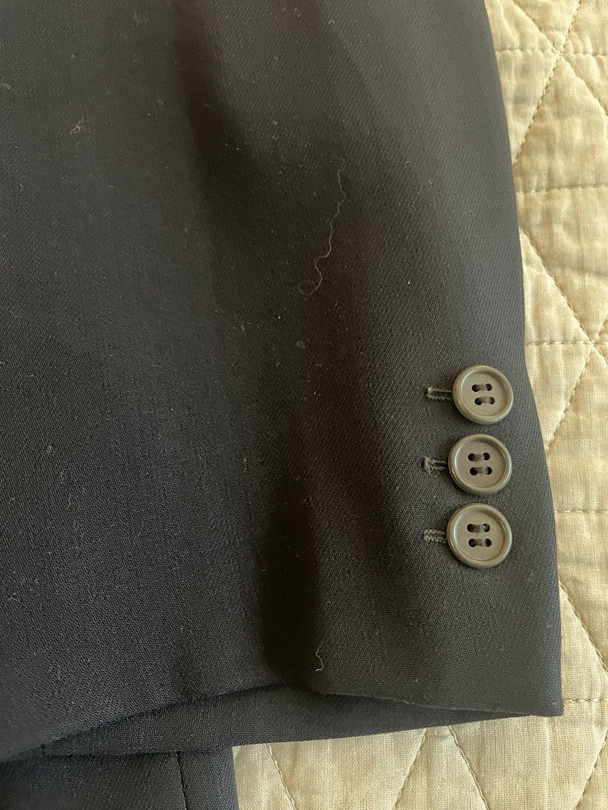 Giorgio Armani × Vintage 3-Button Wool Crepe Jacket Size 38R - 5 Thumbnail