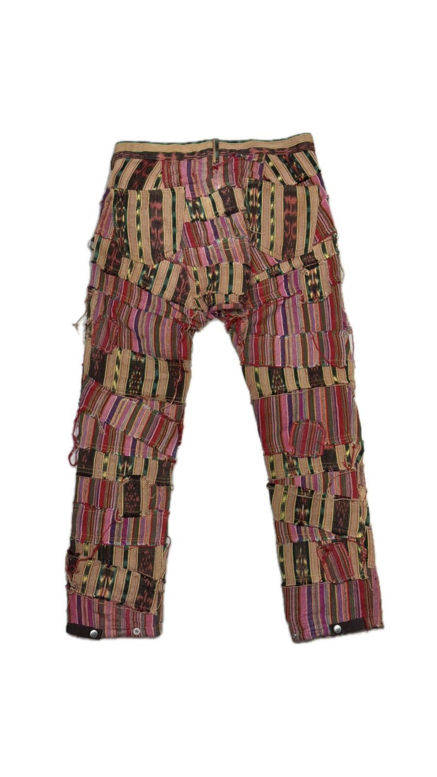 Junya Watanabe 2004 Junya Watanabe crazy patchwork navajo pants Size US 33 - 2 Thumbnail