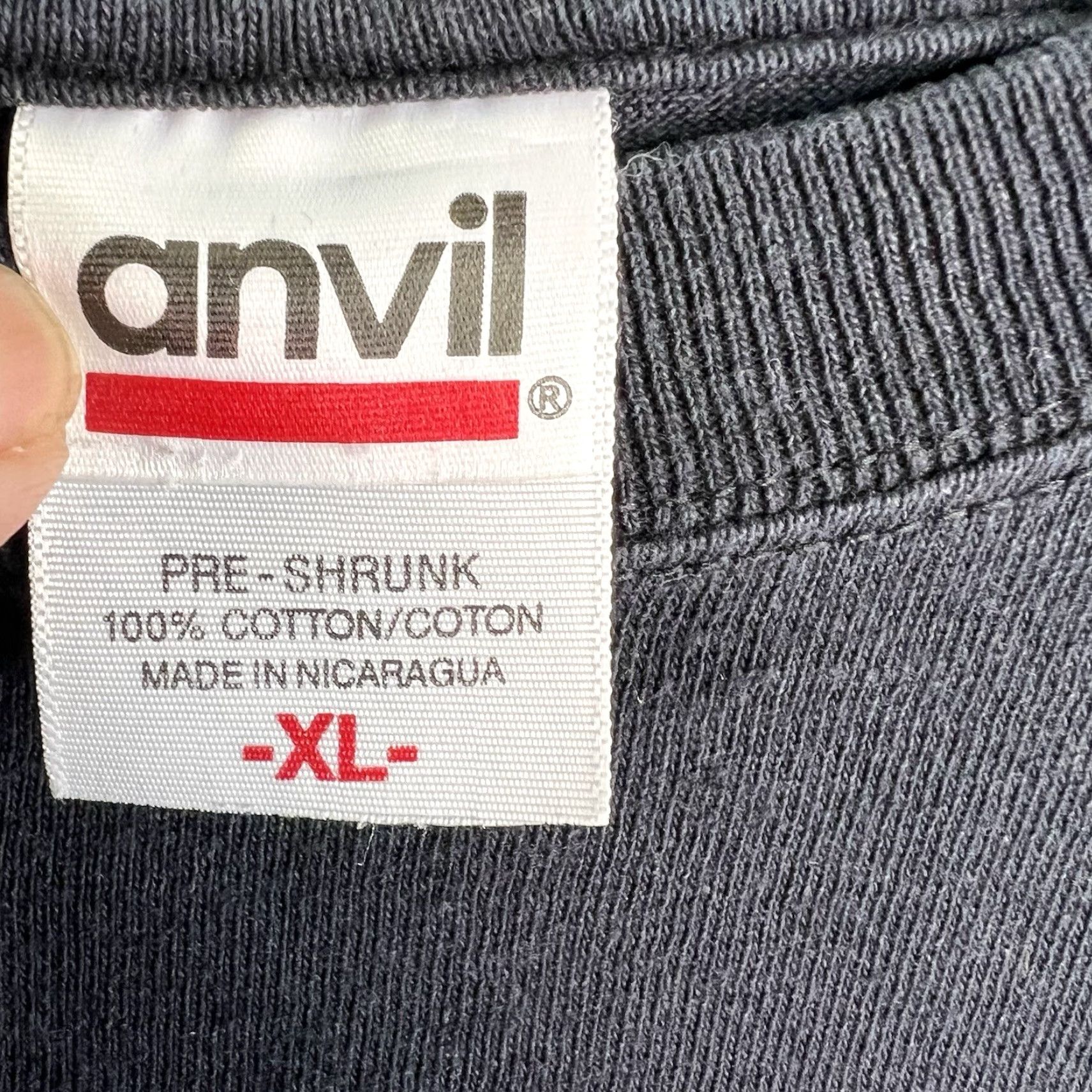 Anvil Lenard Skinner 2008 Tour T-Shirt Mens XL Black Graphic Print 90s Band Music Anvil Size US XL / EU 56 / 4 - 4 Thumbnail