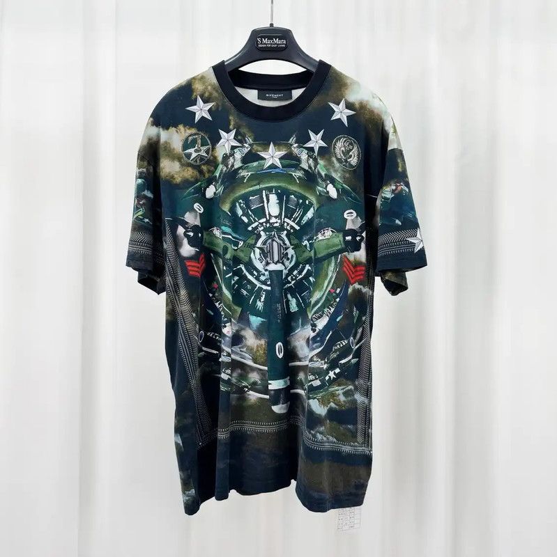 Givenchy Givenchy Multicolor Cotton Print Short Sleeve Tee 0089 Size US S / EU 44-46 / 1 - 1 Thumbnail