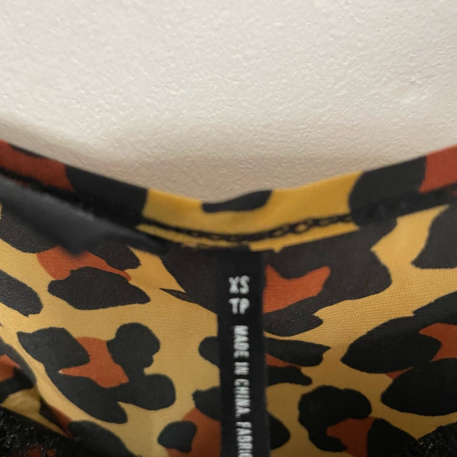 Urban Outfitters Out From Under Slip Dress XS Leopard Cheetah Satin Lace Size XS / US 0-2 / IT 36-38 - 6 Thumbnail
