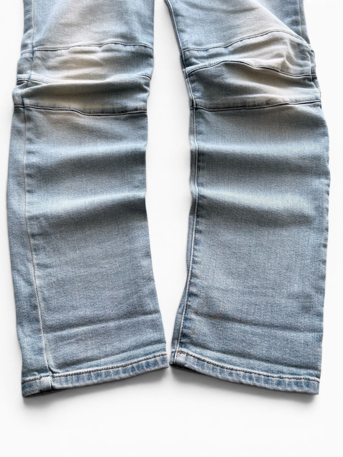 Balmain 2000s Balmain Washed Biker Jeans Size 25" / US 0 / IT 36 - 2 Thumbnail