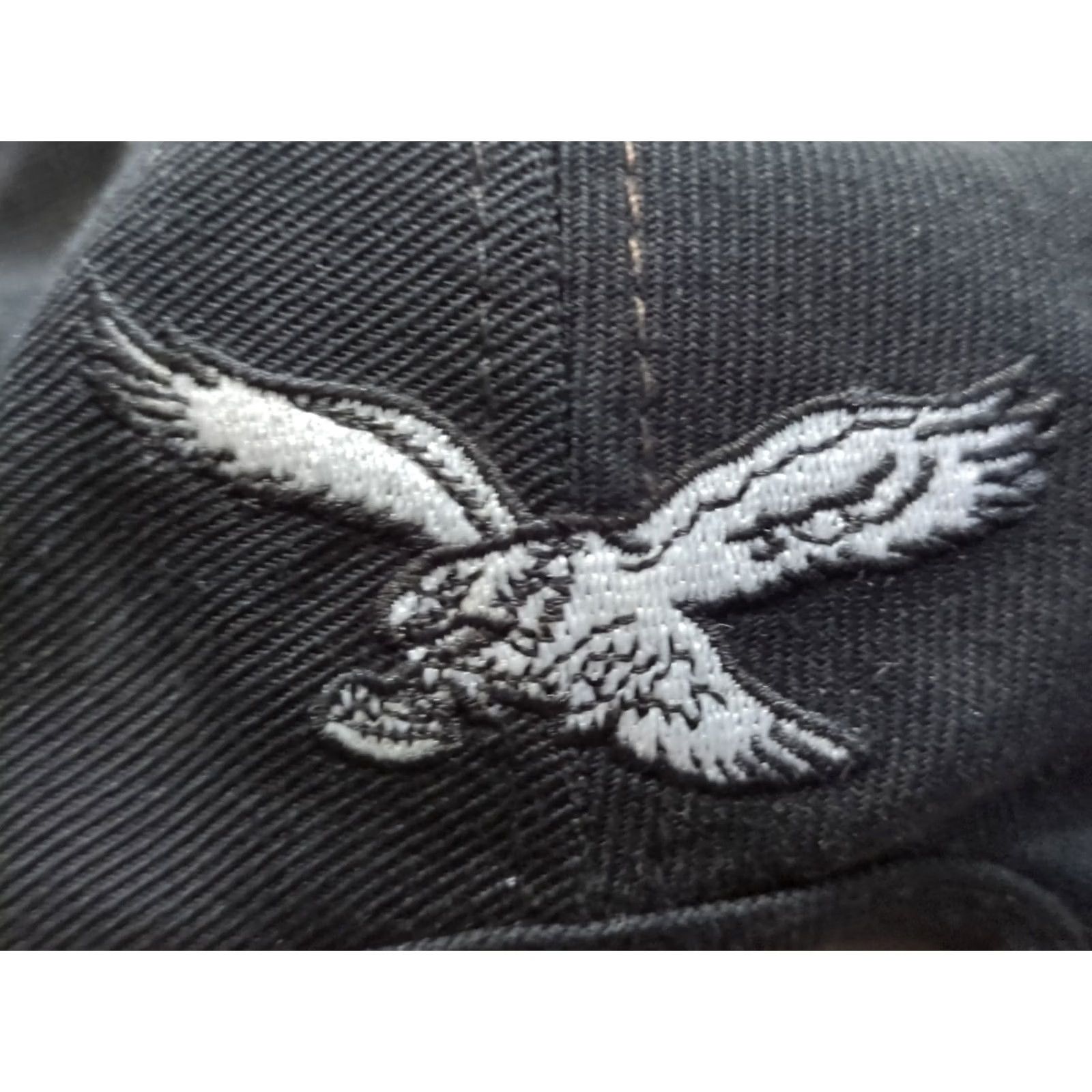 Pro Standard Philadelphia Eagles Pro Standard Hat Leather Black Adjustable Strapback Men Kelly Green Wool/Acrylic Size ONE SIZE - 4 Thumbnail