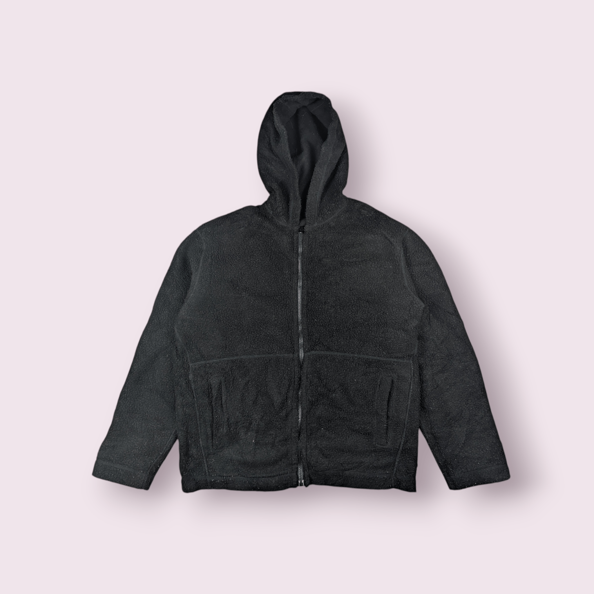 Uniqlo Vintage 90's UNIQLO Zipper Up Reversible Fleece Hoodie Size US L / EU 52-54 / 3 - 1 Thumbnail
