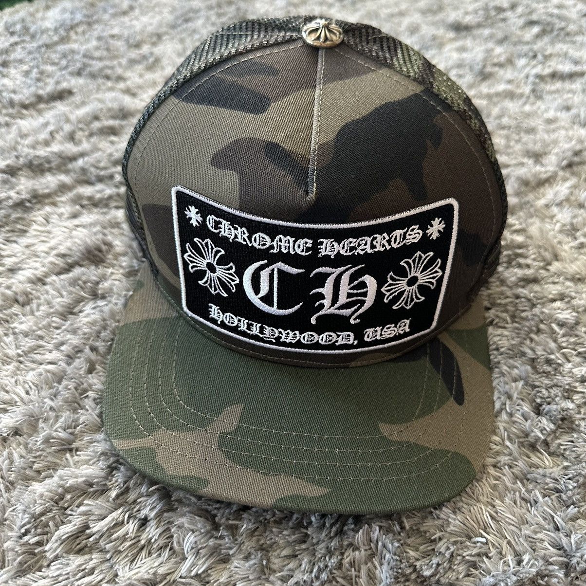 Chrome Hearts “CH” Camo Trucker Hat