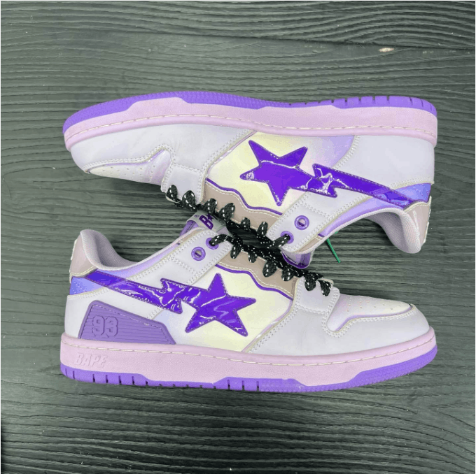 Bape ABATHINGAPE low cut board shoes for men Size US 9 / EU 42 - 2 Thumbnail
