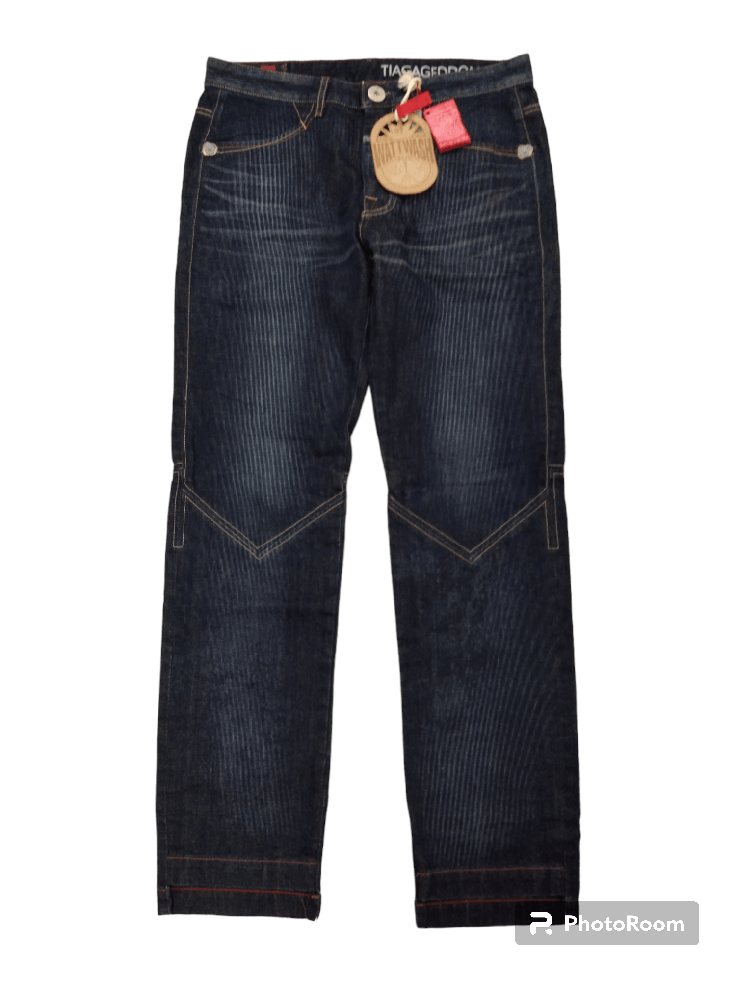 Marithe + Francois Girbaud RARE MFG WATT WASH DENIM PANTS Size US 32 / EU 48 - 1 Thumbnail