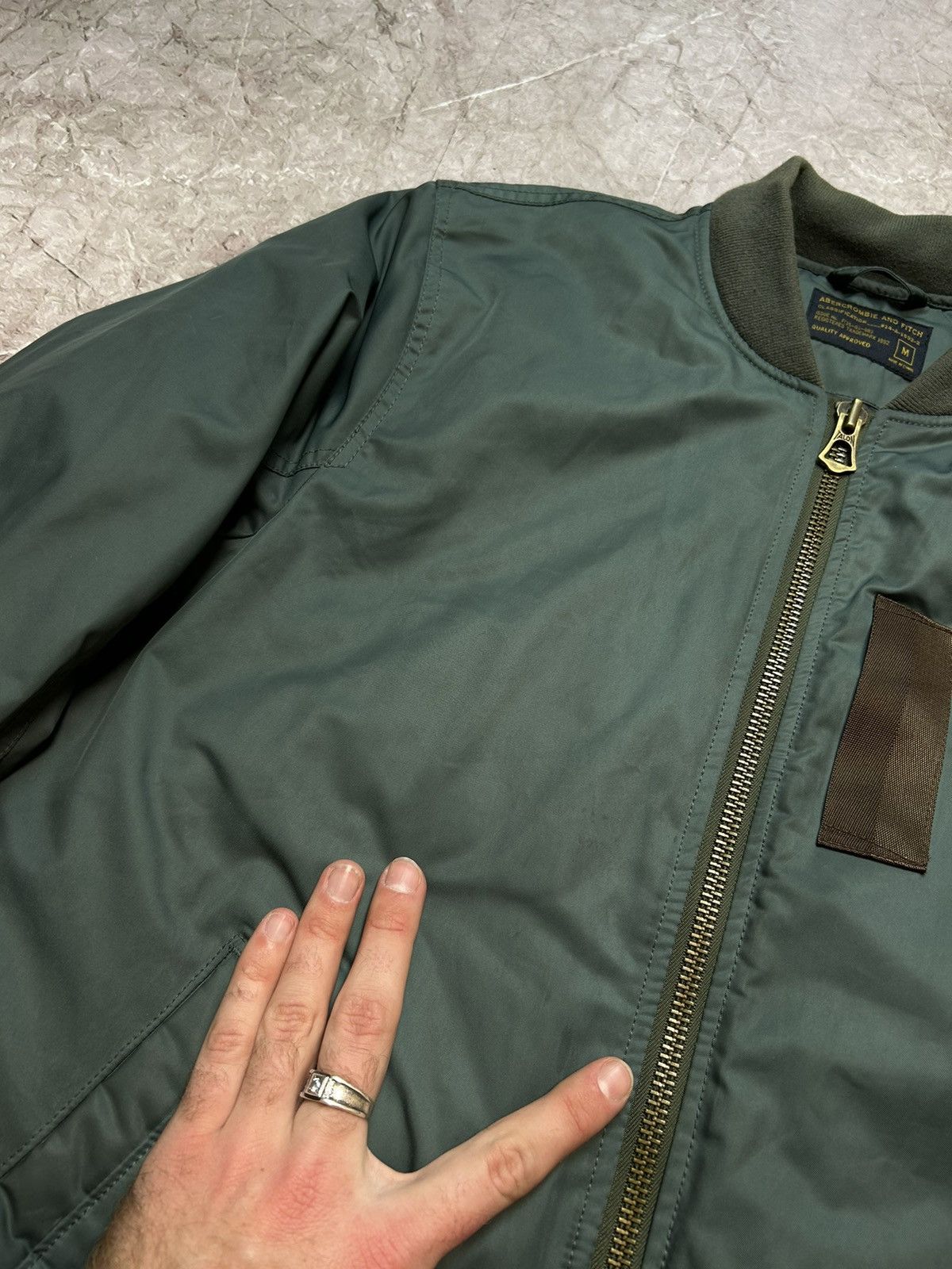 Vintage Vintage Mens Nylon MA1 Bomber Jacket Size US M / EU 48-50 / 2 - 10 Thumbnail