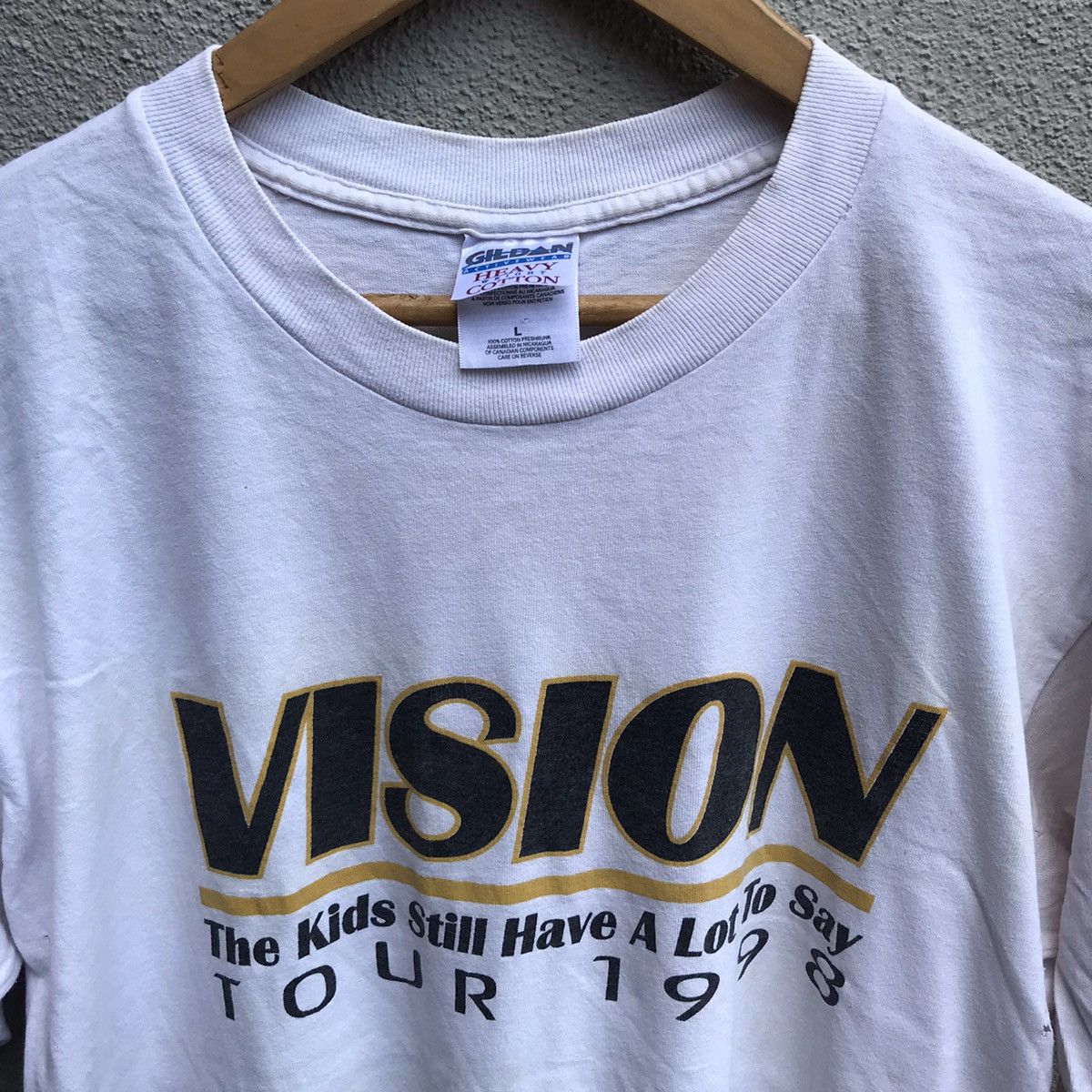 Band Tees Vintage 90s VISION band tee hardcore punk Size US L / EU 52-54 / 3 - 4 Thumbnail