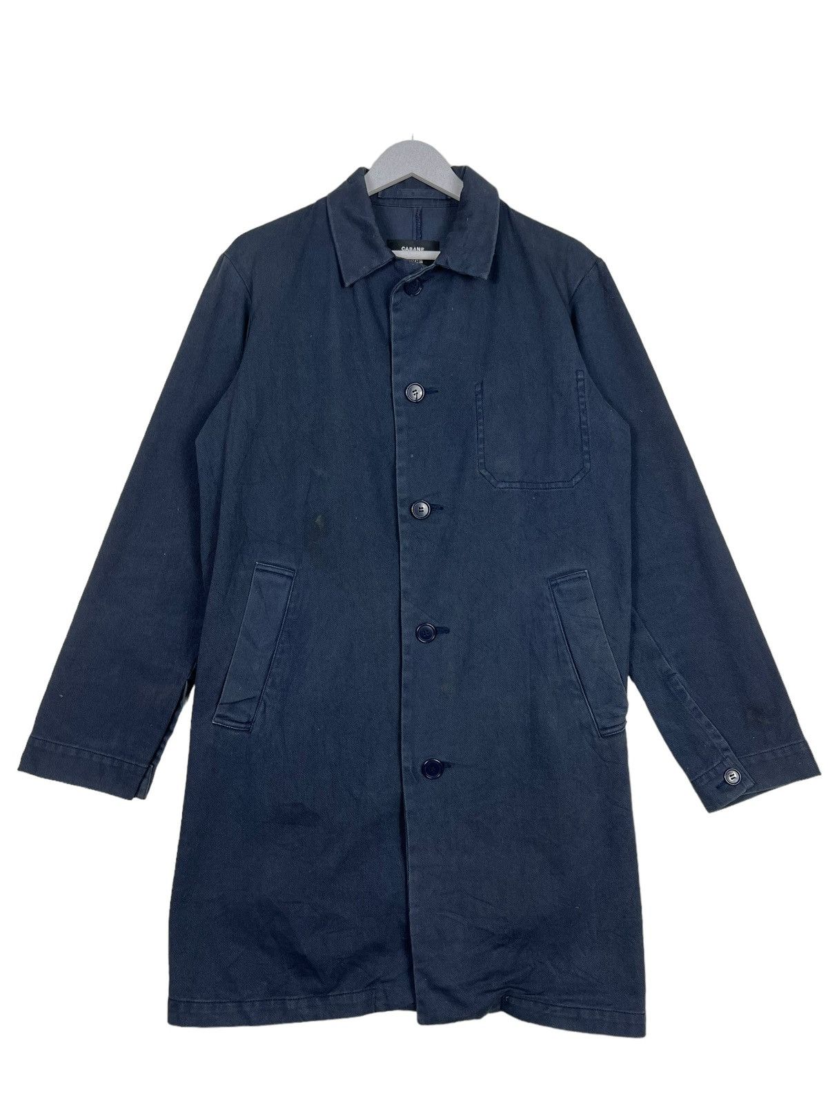CABANE de ZUCCa 🔥 ZUCCA ISSEY MIYAKE INDIGO LONG JACKET Size US S / EU 44-46 / 1 - 2 Thumbnail