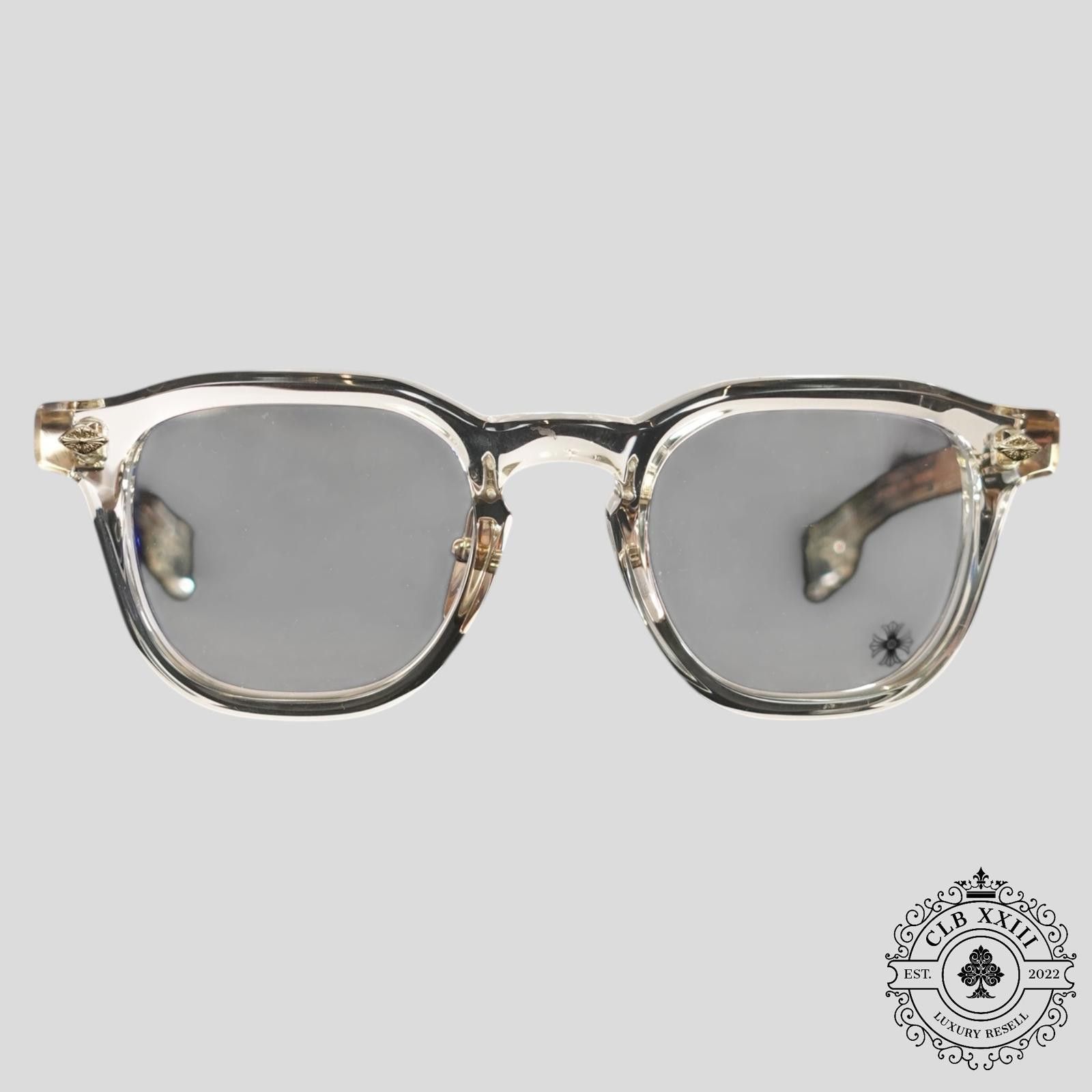 Chrome Hearts Chrome Hearts Chirp Chirp Glasses in Clear/Gold Size ONE SIZE - 2 Thumbnail