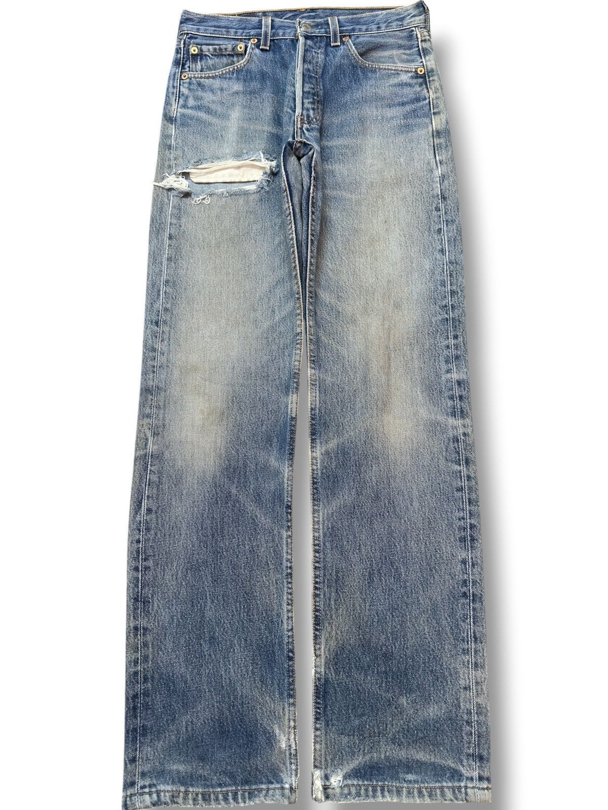 Levi's Vintage Clothing Vintage Levi’s 501 Faded Mudwash Grunge Distressed Denim Size US 28 / EU 44 - 1 Thumbnail