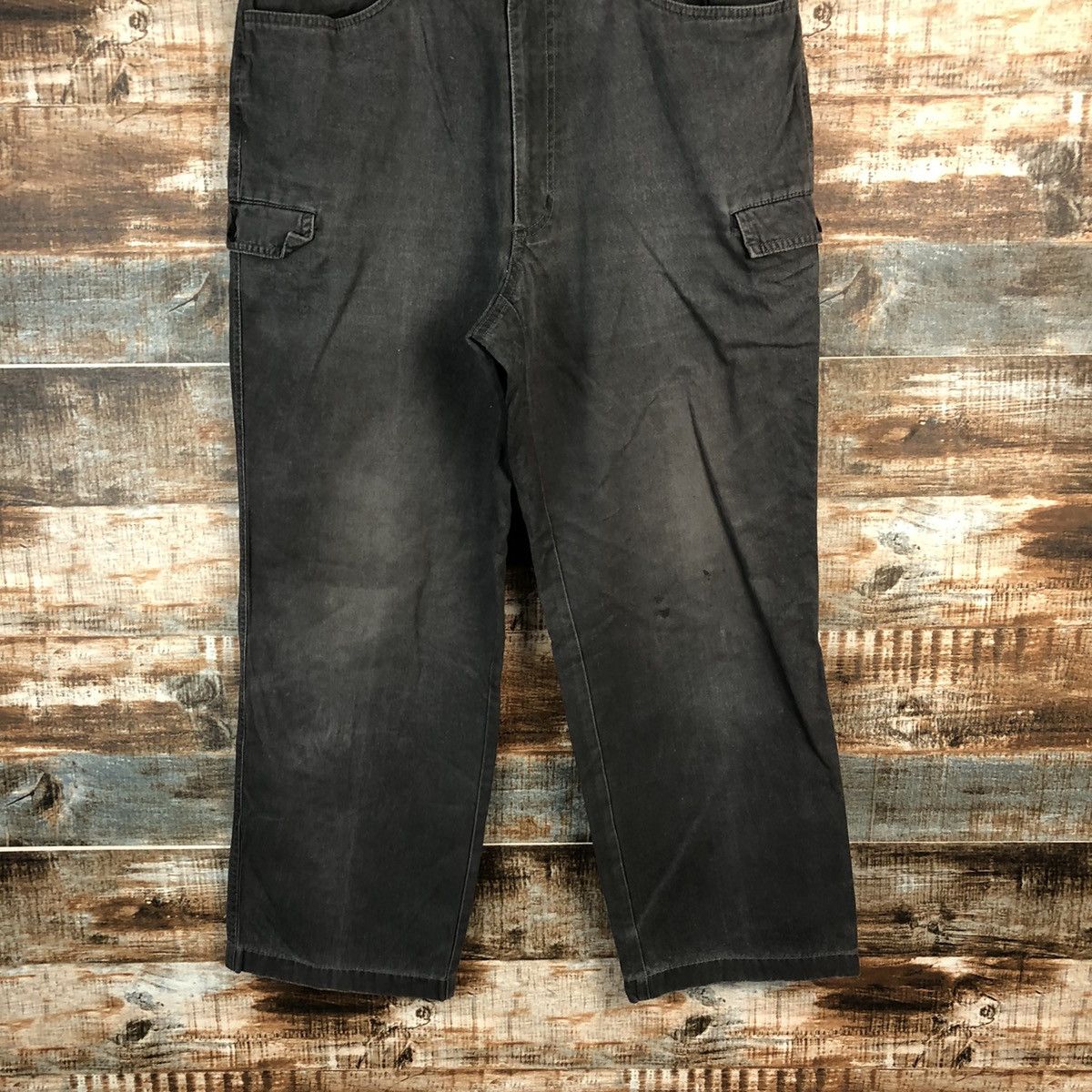 Japanese Brand Polo Grey Cargo Multipocket Pants #A1398 Size US 32 / EU 48 - 3 Thumbnail