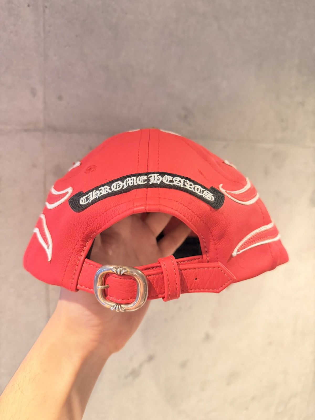 Chrome Hearts Chrome Heart Leather Flame 6 Panel Gunslinger Hat Size ONE SIZE - 4 Thumbnail