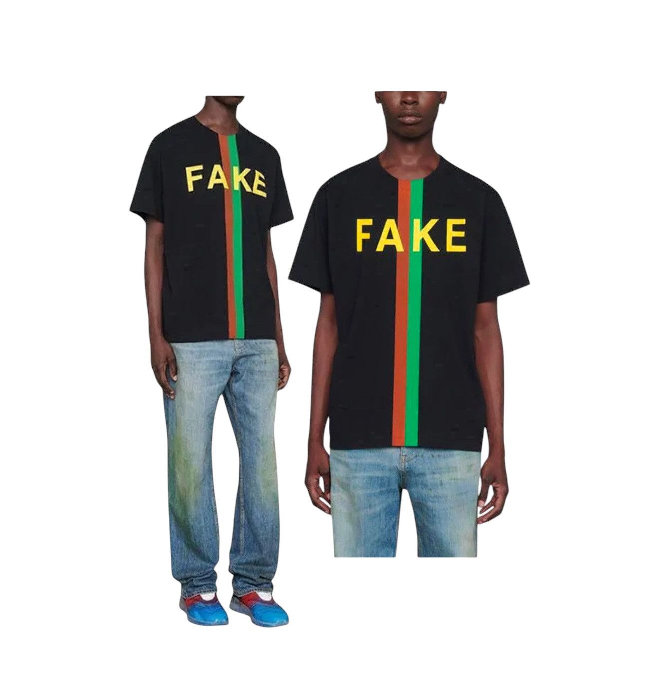 Gucci Gucci not fake t shirt Size US XL / EU 56 / 4 - 2 Thumbnail
