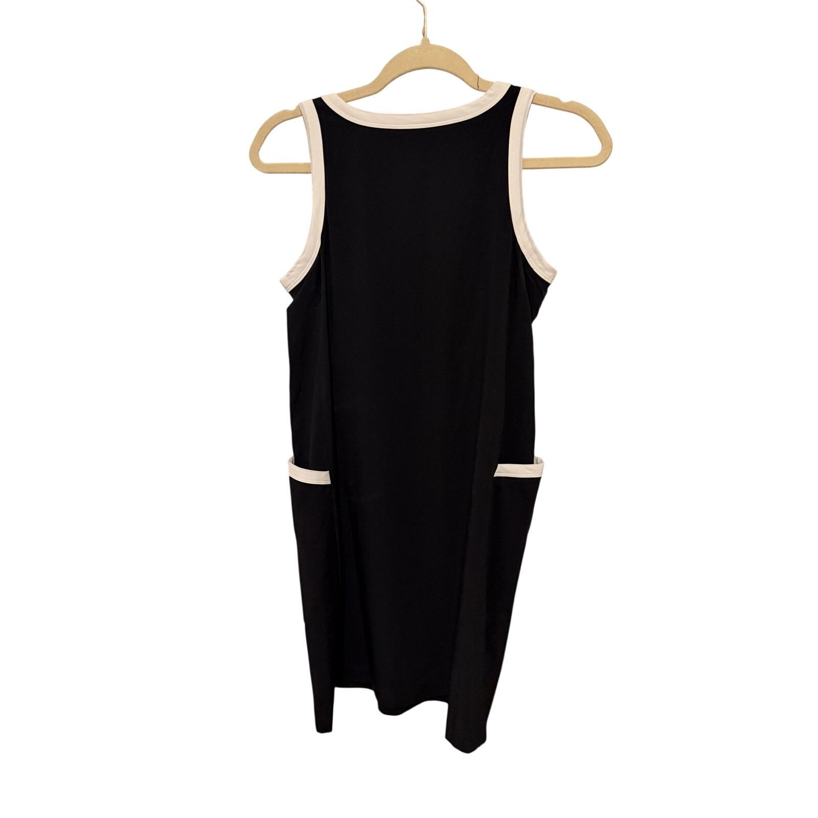 Lou & Grey Lou & Grey Black White Tipped Wanderweave Mini Pocket Dress Size XS / US 0-2 / IT 36-38 - 9 Thumbnail
