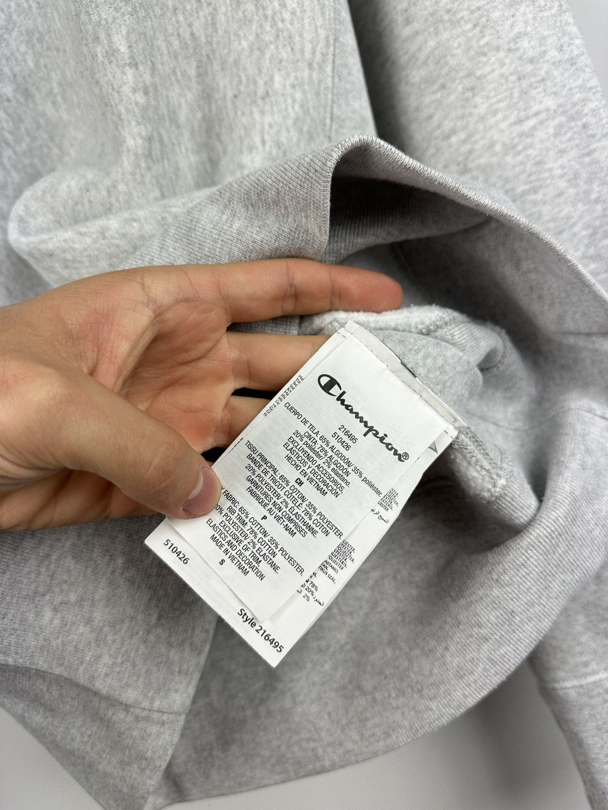 Champion × Vintage Vintage Y2K Champion Basic Grey Sweatshirt Size US S / EU 44-46 / 1 - 9 Thumbnail