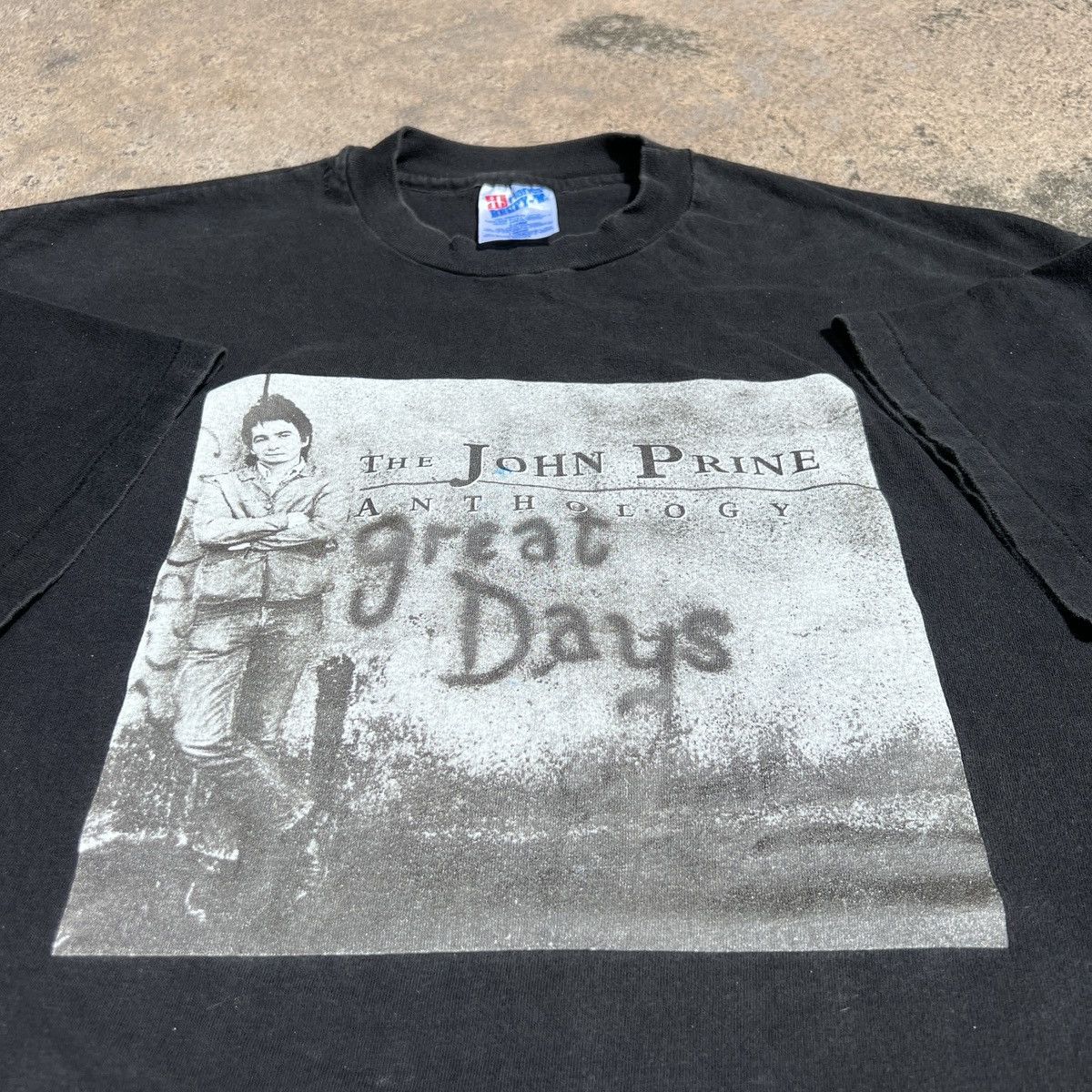 Band Tees × Vintage Vintage 90s John Prine Promo Tee XL Progressive Country folk Size US XL / EU 56 / 4 - 1 Thumbnail