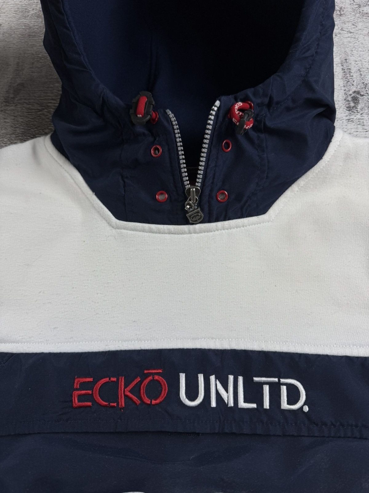 Ecko Unltd. ECKO UNLTD Skate Rap Baggy Hip Hop Anorak Jacket Hoodie Size US L / EU 52-54 / 3 - 9 Thumbnail