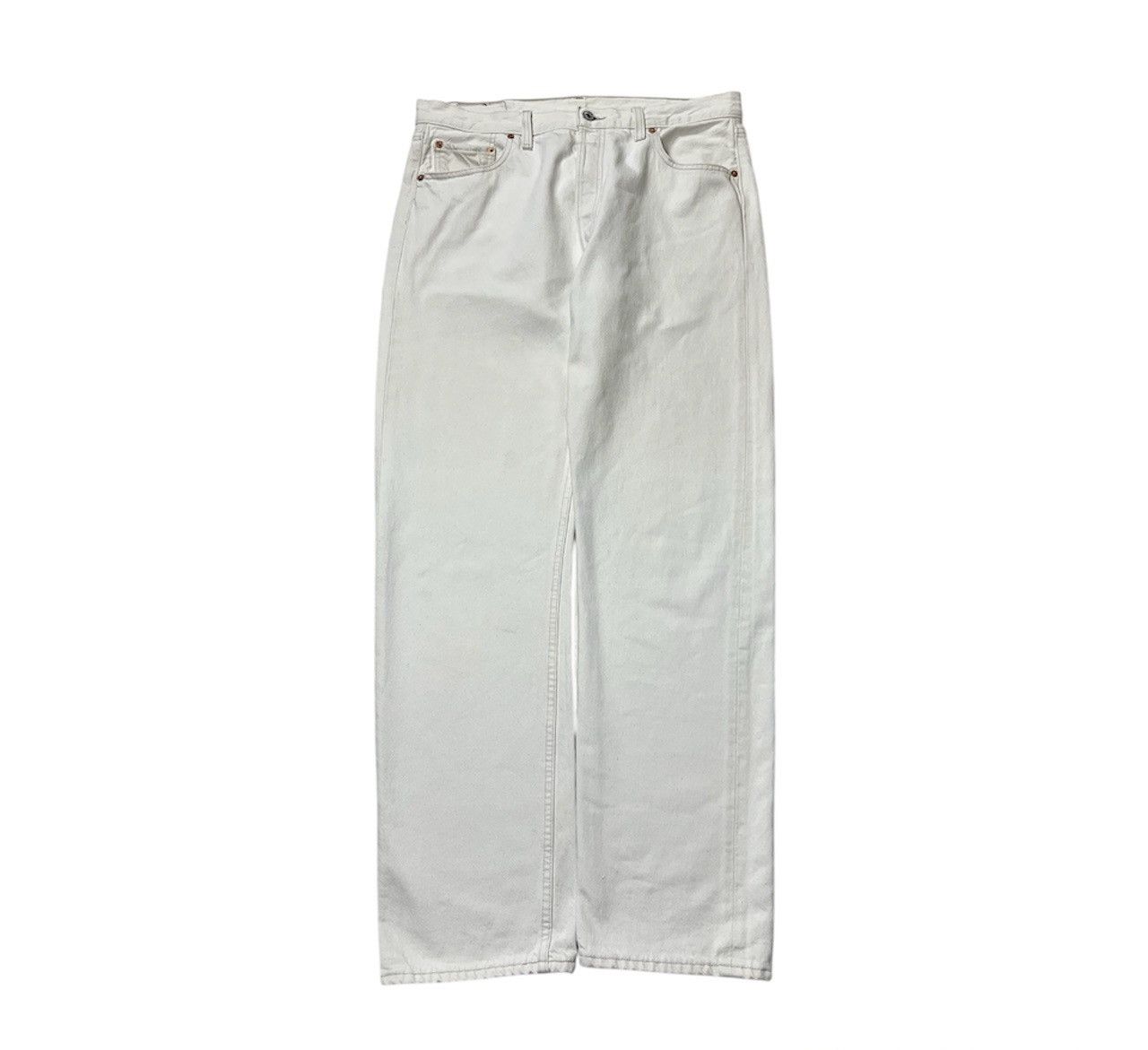 Levi's × Levi's Vintage Clothing × Vintage Vintage 501 90s Levi’s white denim jeans pants Size US 36 / EU 52 - 1 Thumbnail