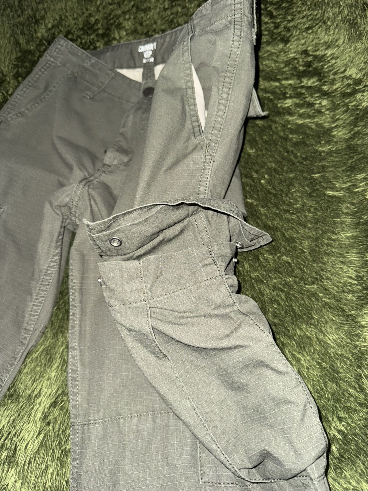 Carhartt Wip [28X32] Carhartt WIP Ripstop Cargo Pants Olive Size US 28 / EU 44 - 6 Thumbnail