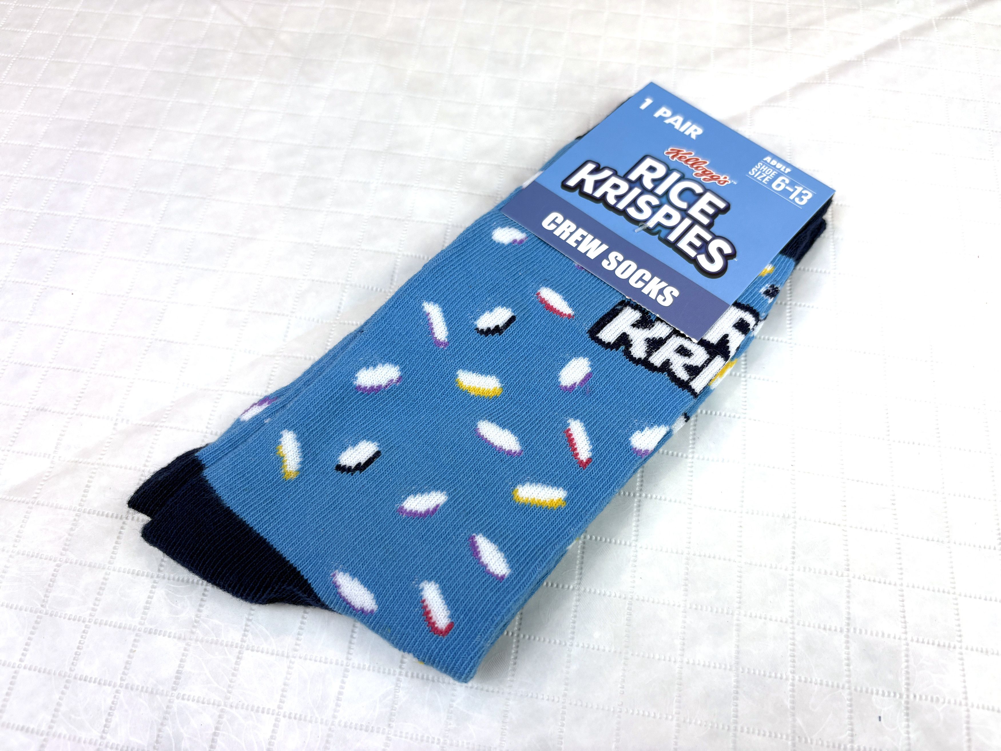 Other Kellogg's Rice Krispies crew socks Adult shoe sizes 6–13 Size ONE SIZE - 5 Thumbnail