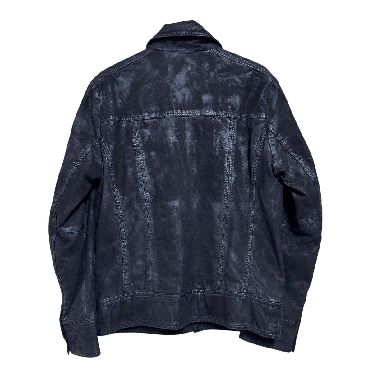 Hugo Boss Hugo Boss Leather Jacket Fade Black Size US M / EU 48-50 / 2 - 2 Thumbnail