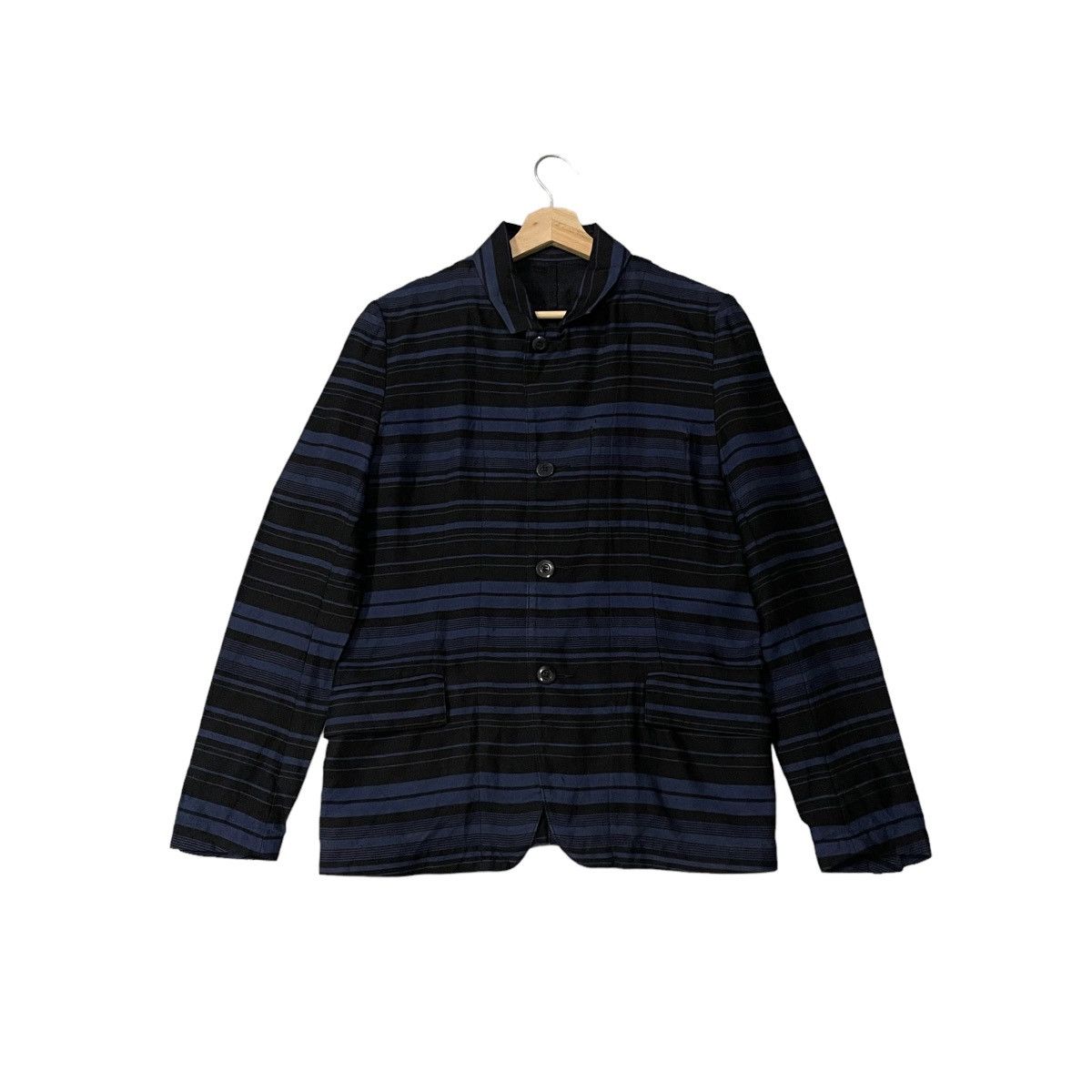 Kazuyuki Kumagai Attachment Vintage Attachment Stripe Workers Style Jacket Size US M / EU 48-50 / 2 - 1 Thumbnail