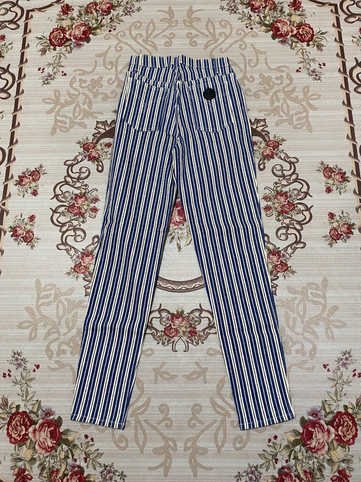 Moschino Moschino Italy Stripe Jeans Denim Women Size 23" - 11 Thumbnail