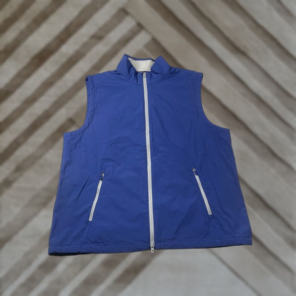 Southern Tide VINTAGE Southern Tide Vest Mens XL Blue Fleece Lined Nylon Full Zip Size US XL / EU 56 / 4 - 1 Thumbnail