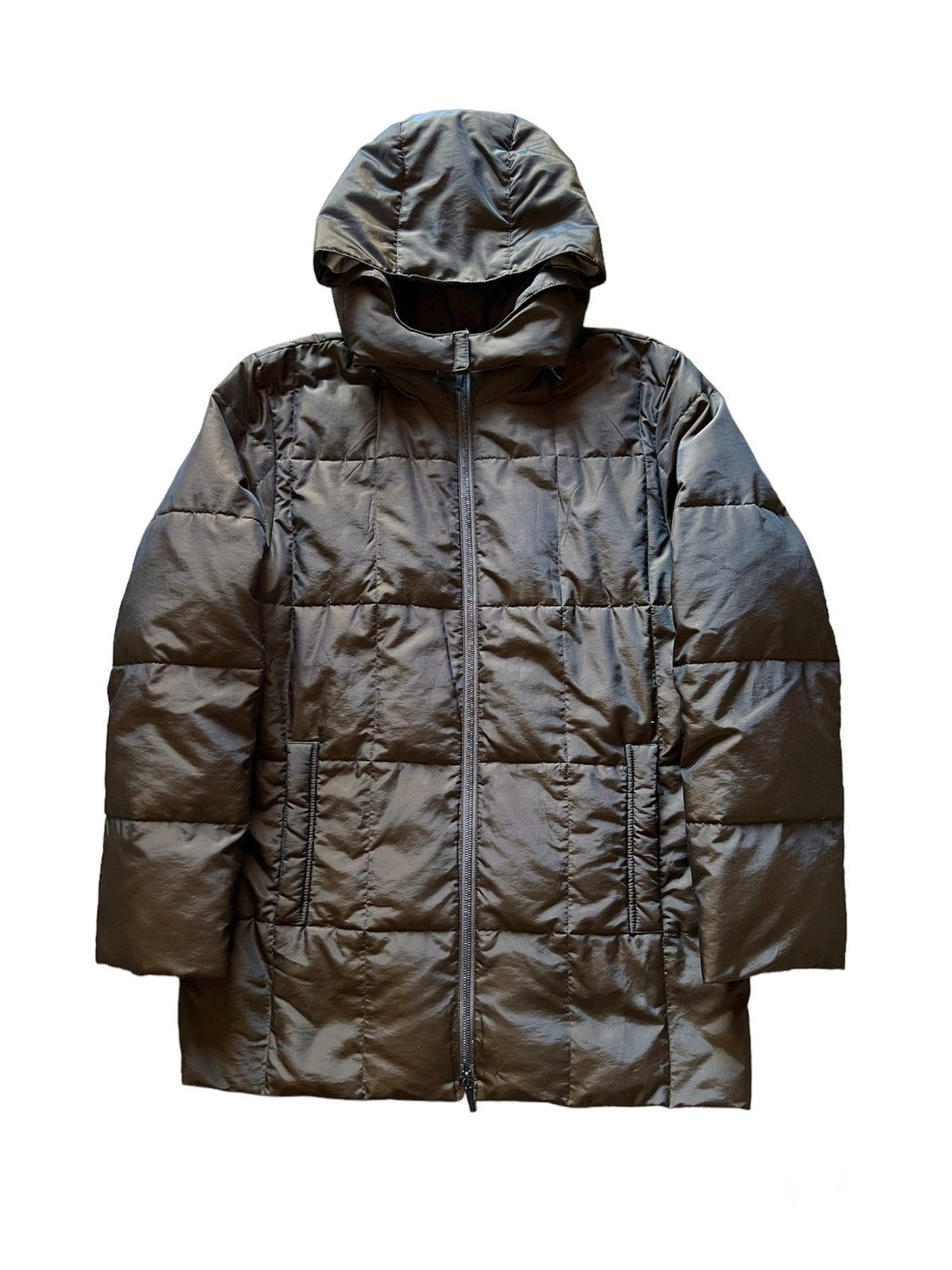 image of Burberry Vintage Puffer Jacket in Brown, Women's (Size Small)