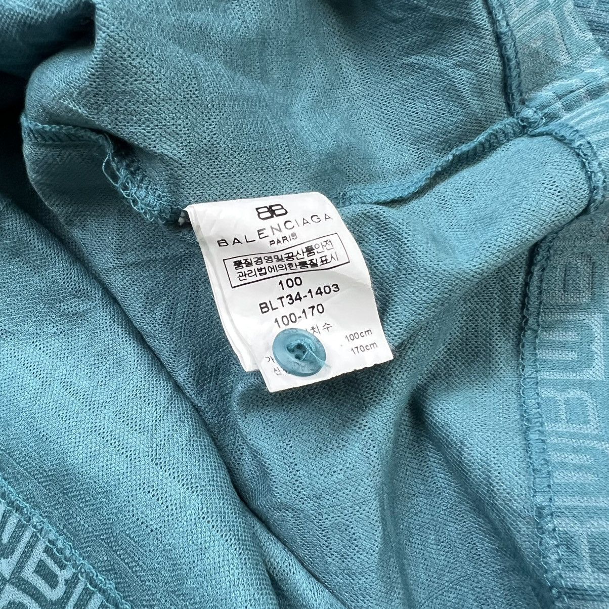 Balenciaga Vintage 90s Balenciaga Monogram Polo Longsleeve Shirt Size US L / EU 52-54 / 3 - 7 Thumbnail