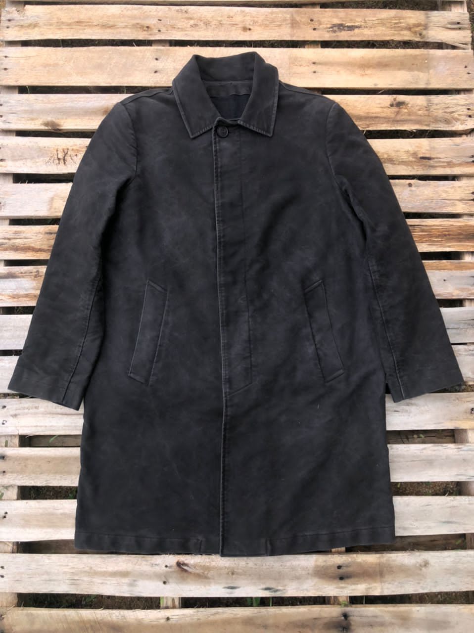 A.P.C. × Vintage Vintage APC Faded Long Coat Jacket Made In France Size US M / EU 48-50 / 2 - 1 Thumbnail