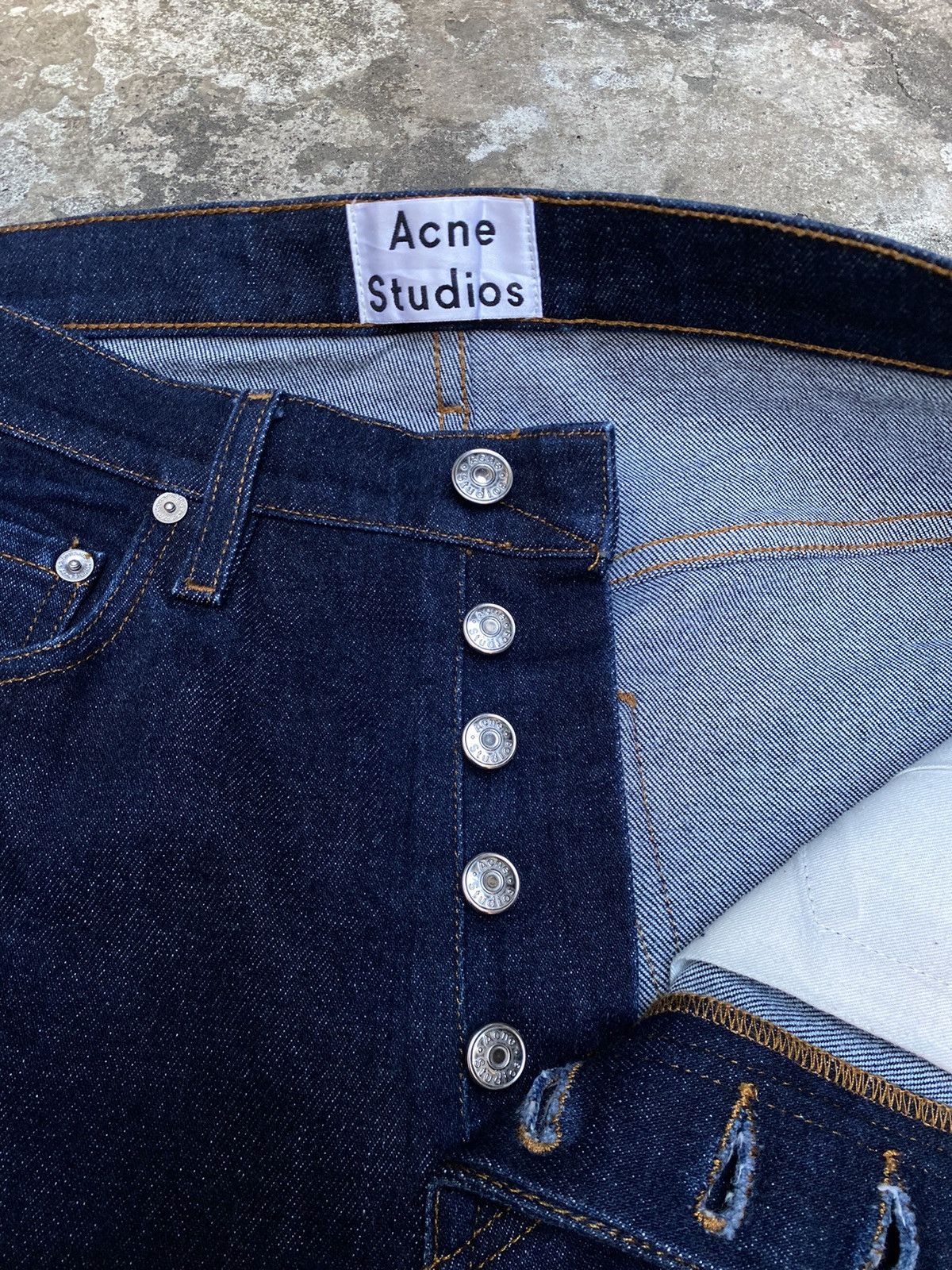 Acne Studios Acne Studios Deep Blue Ankle Jeans Size US 31 - 3 Thumbnail