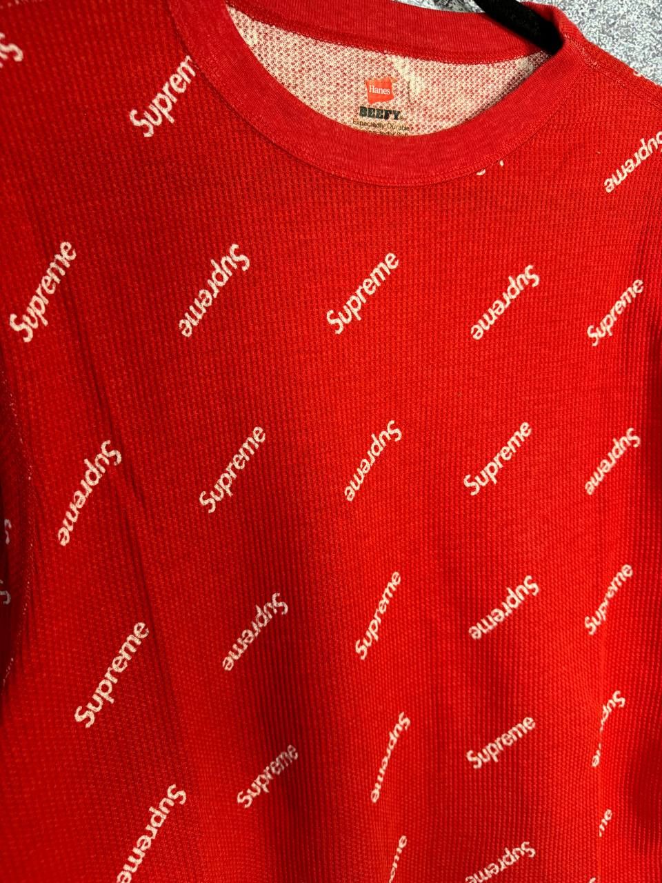 Supreme Supreme Hanes Monogram LS Streetwear y2k Medium Size US M / EU 48-50 / 2 - 8 Thumbnail