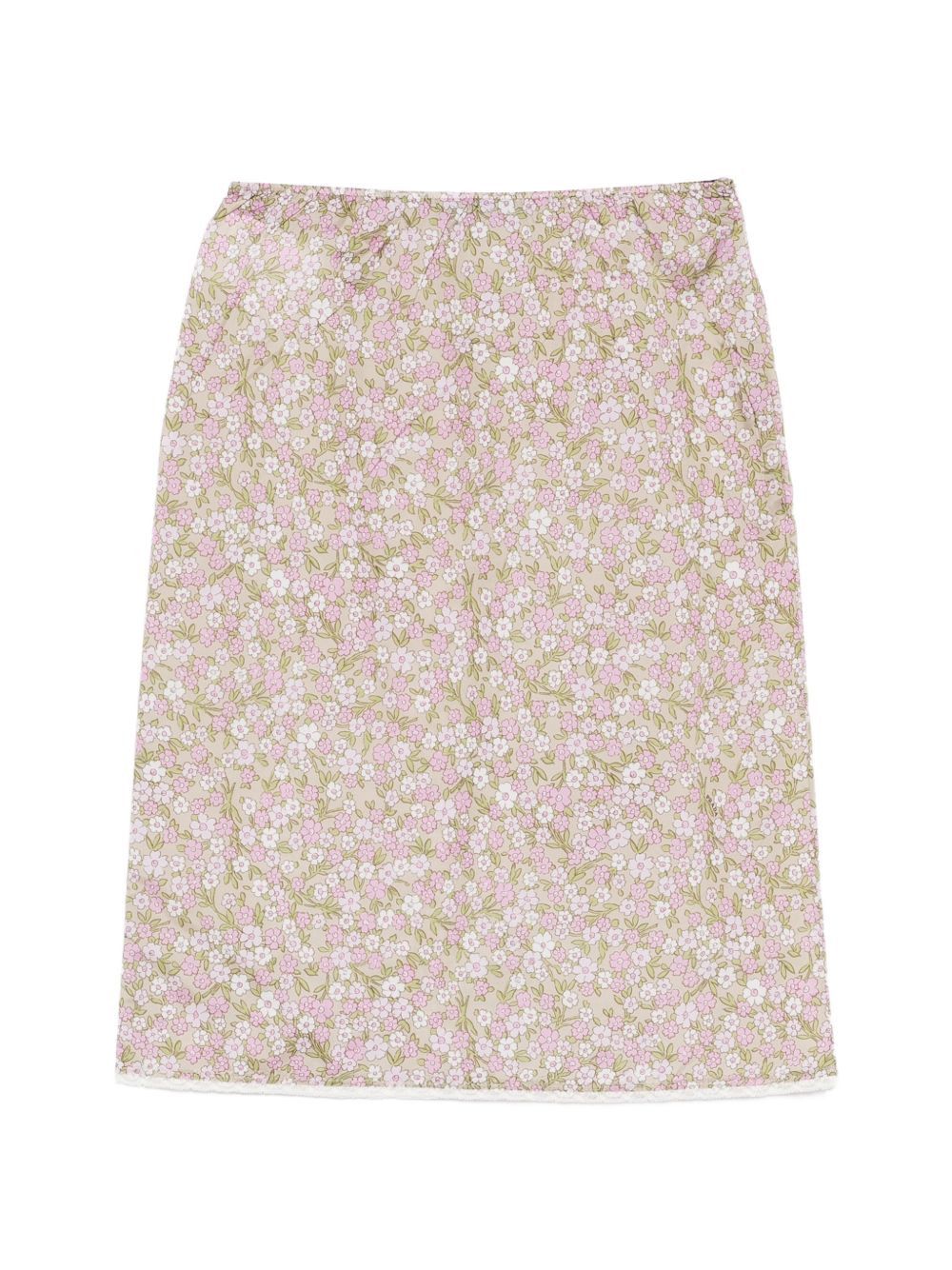 Prada NYLON MIDI SKIRT Size 28" / US 6 / IT 42 - 1 Thumbnail