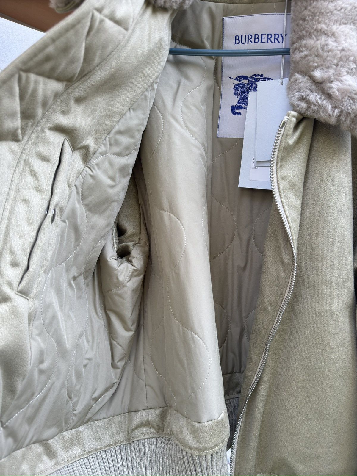 Burberry Burberry Shearling Trim collar bomber jacket size XL Size US XL / EU 56 / 4 - 15 Thumbnail
