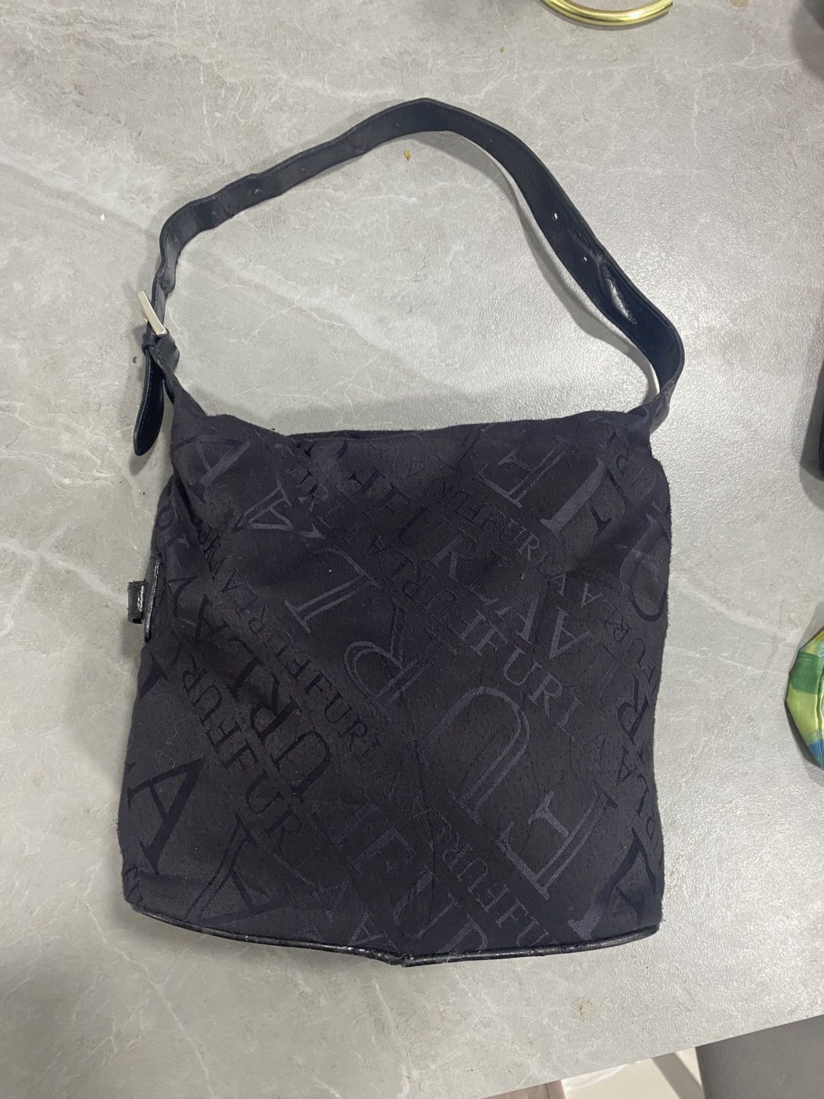 Furla FURLA BLACK MONOGRAM SHOULDER BAG Size ONE SIZE - 4 Thumbnail