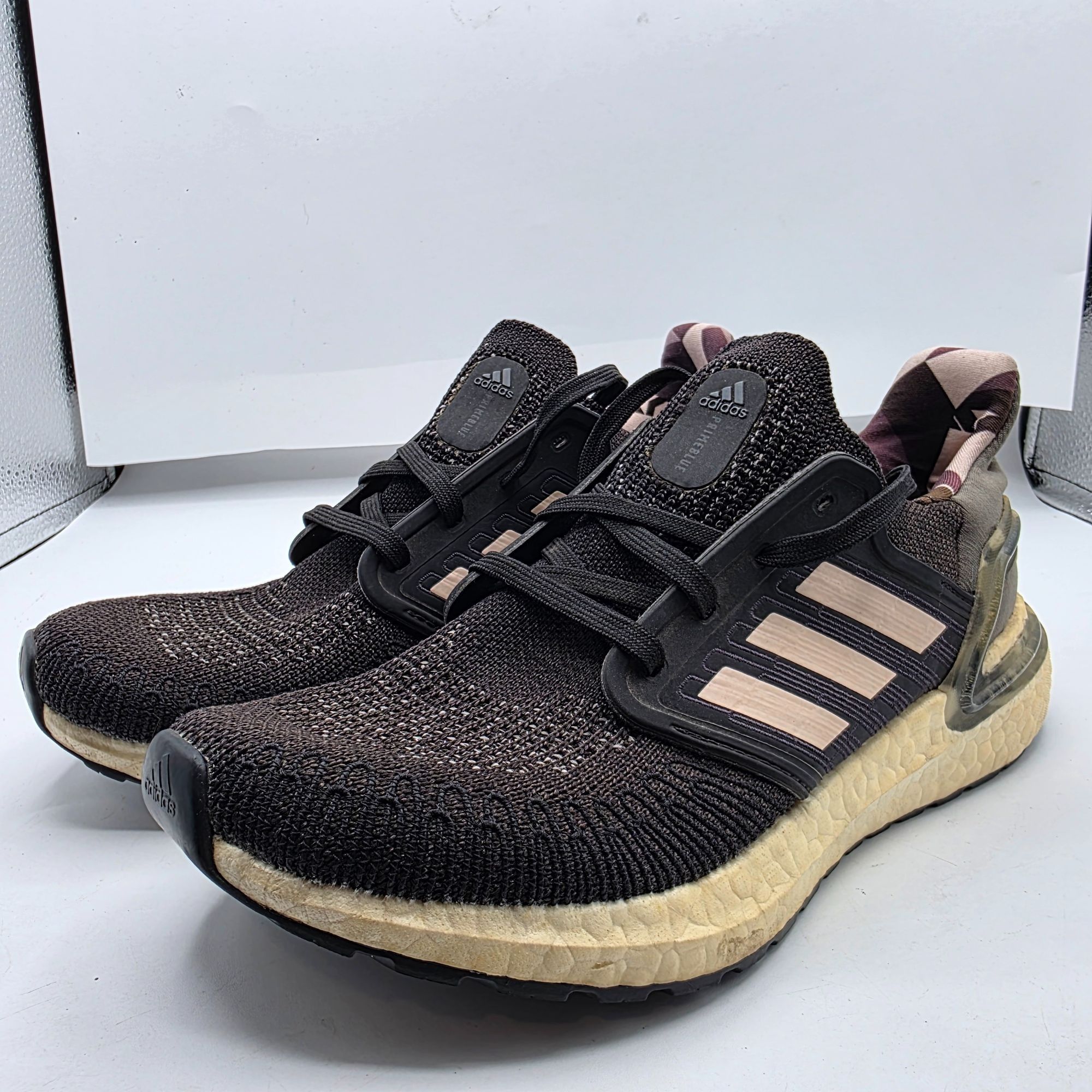 Adidas Adidas Ultraboost 20 Womens Size 6 Black Pink Athletic Runni Size US 6 / IT 36 - 4 Thumbnail