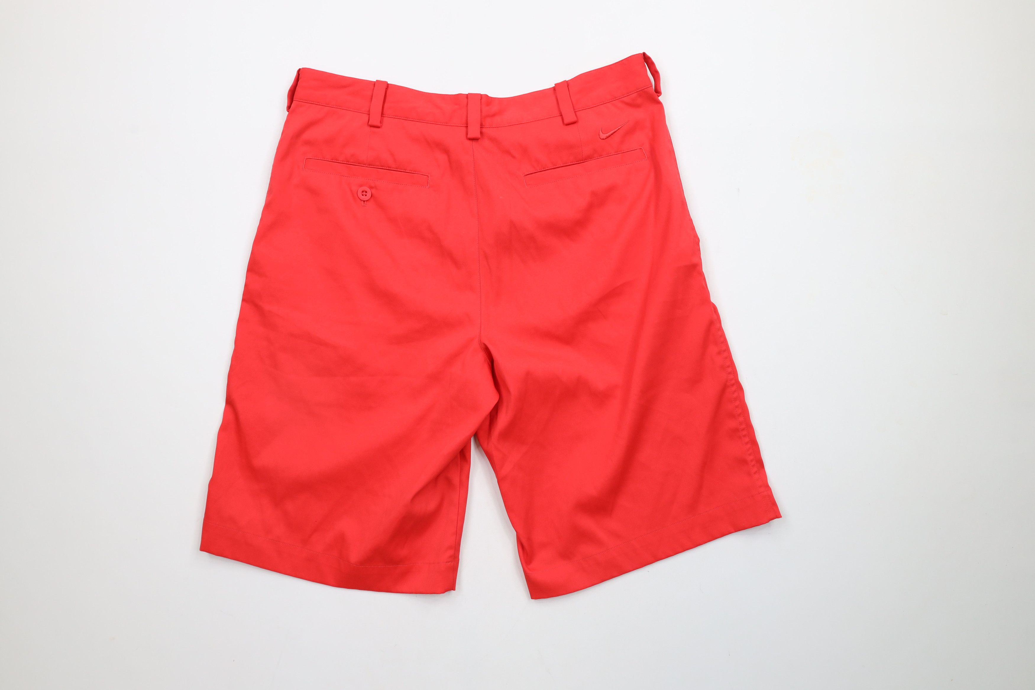 Nike × Vintage Nike Golf Flat Front Golfing Chino Shorts Solar Red Size US 30 / EU 46 - 9 Thumbnail