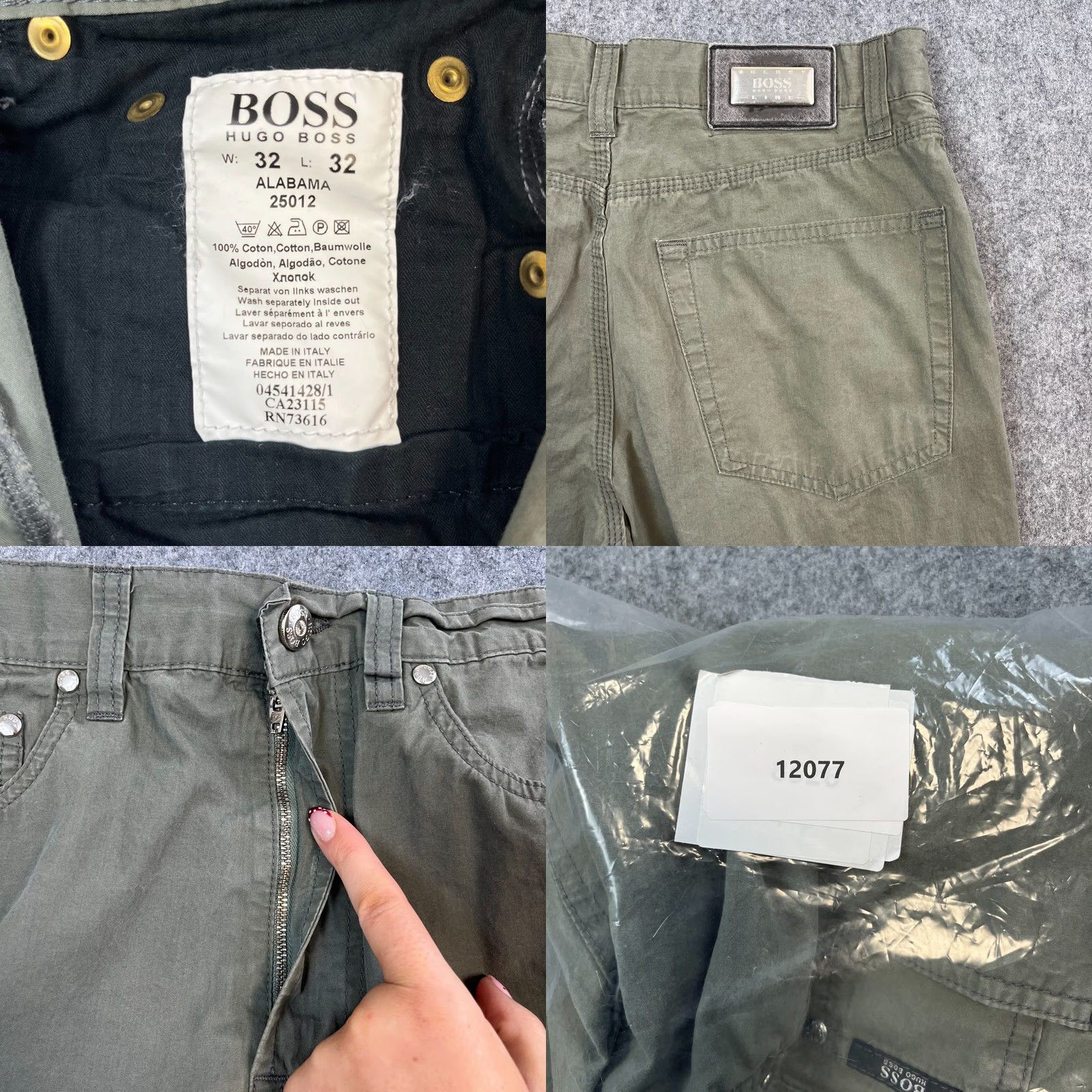Hugo Boss Hugo Boss Chino Trousers Pants Straight 30 Regular Vintage VTG Green 5-Pocket Design Men’s Shirts? Size US 30 / EU 46 - 8 Thumbnail