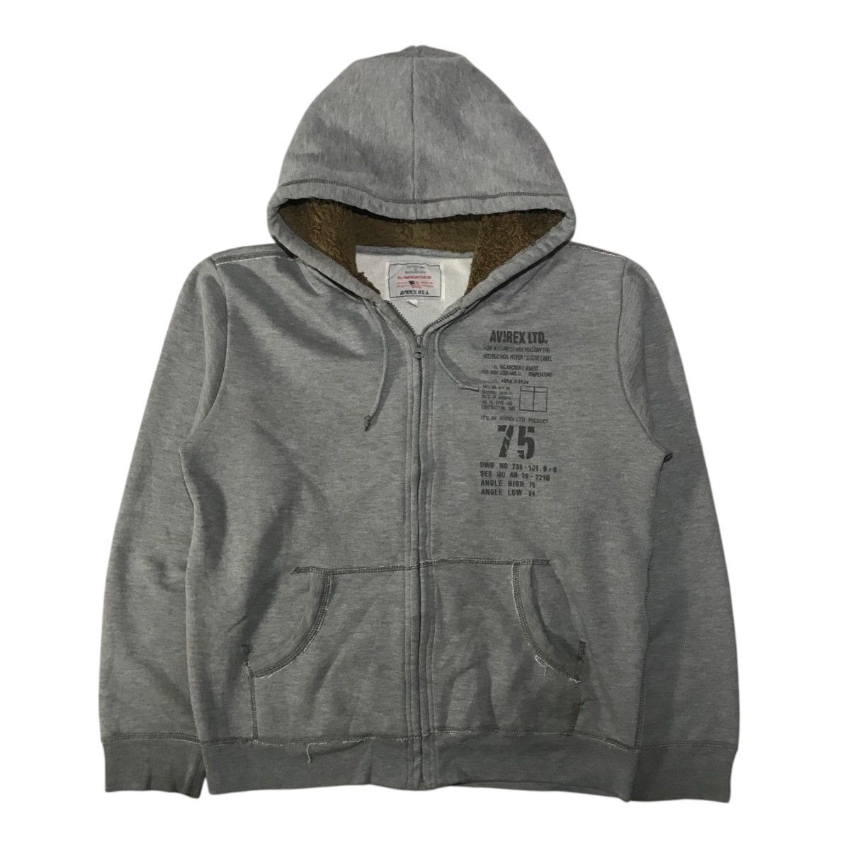 Avirex Avirex Zipper Hoodie Size US L / EU 52-54 / 3 - 1 Thumbnail