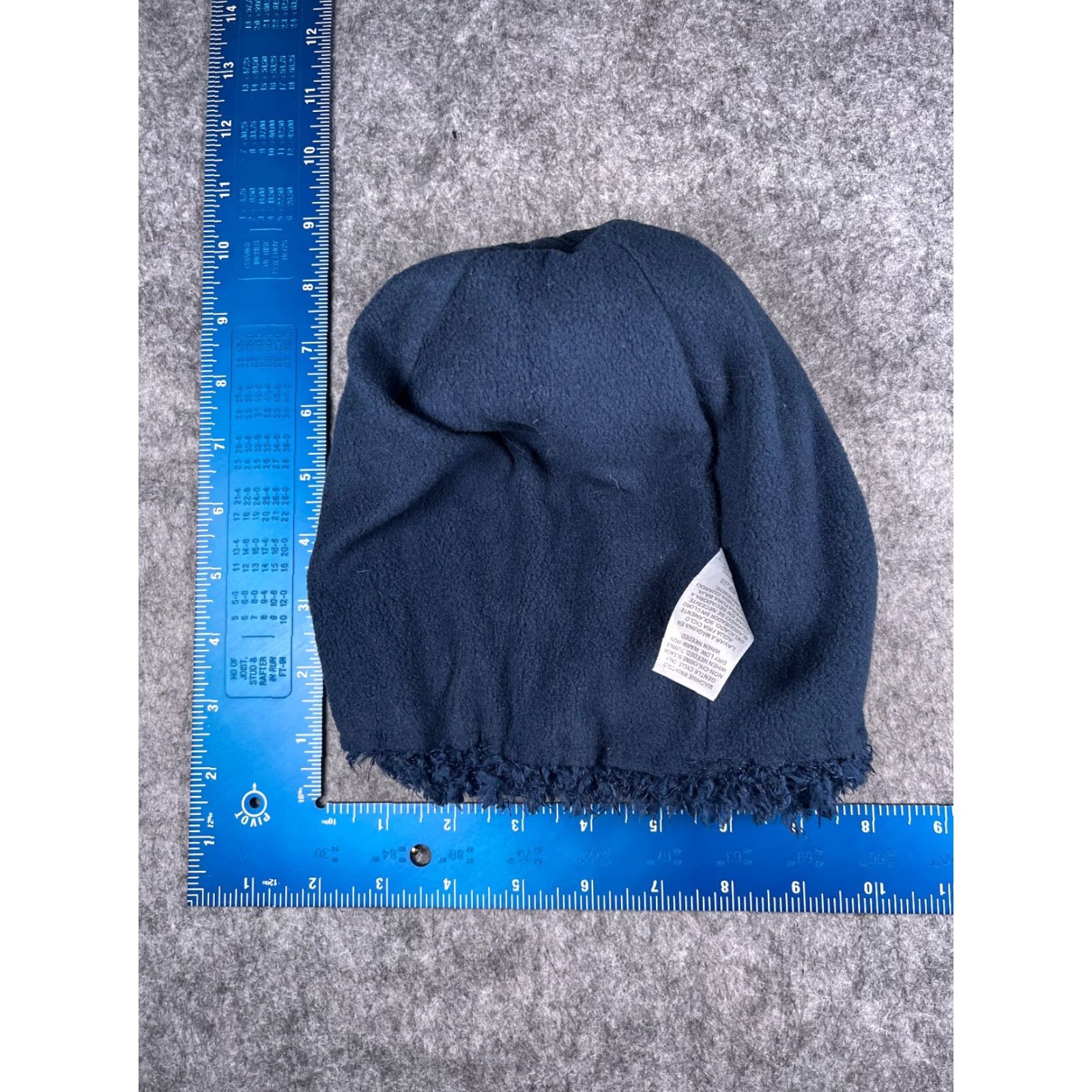 Vintage VINTAGE Wonder Nation Beanie Hat Womens One Size Blue Knit Acrylic Faux Fur Fuzzy Pom Ski Winter Fashion Size ONE SIZE - 6 Thumbnail