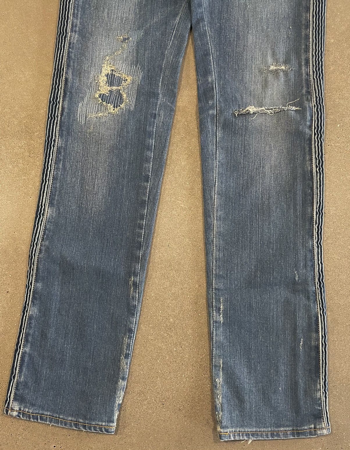 Balmain VERY RARE: S/S 2018 Balmain Destroyed Homme Skinny Jeans Size US 32 / EU 48 - 7 Thumbnail